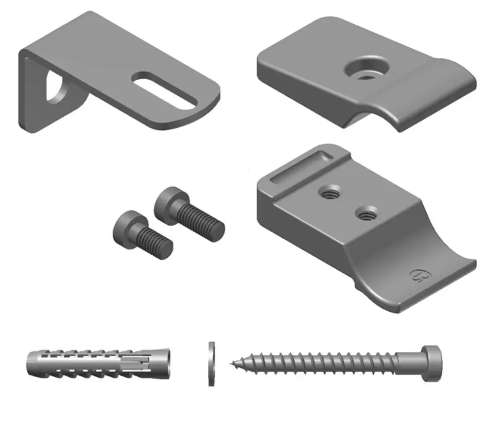 Kermi Abstandshalter-Set 4, RAL9016, ZB03250001